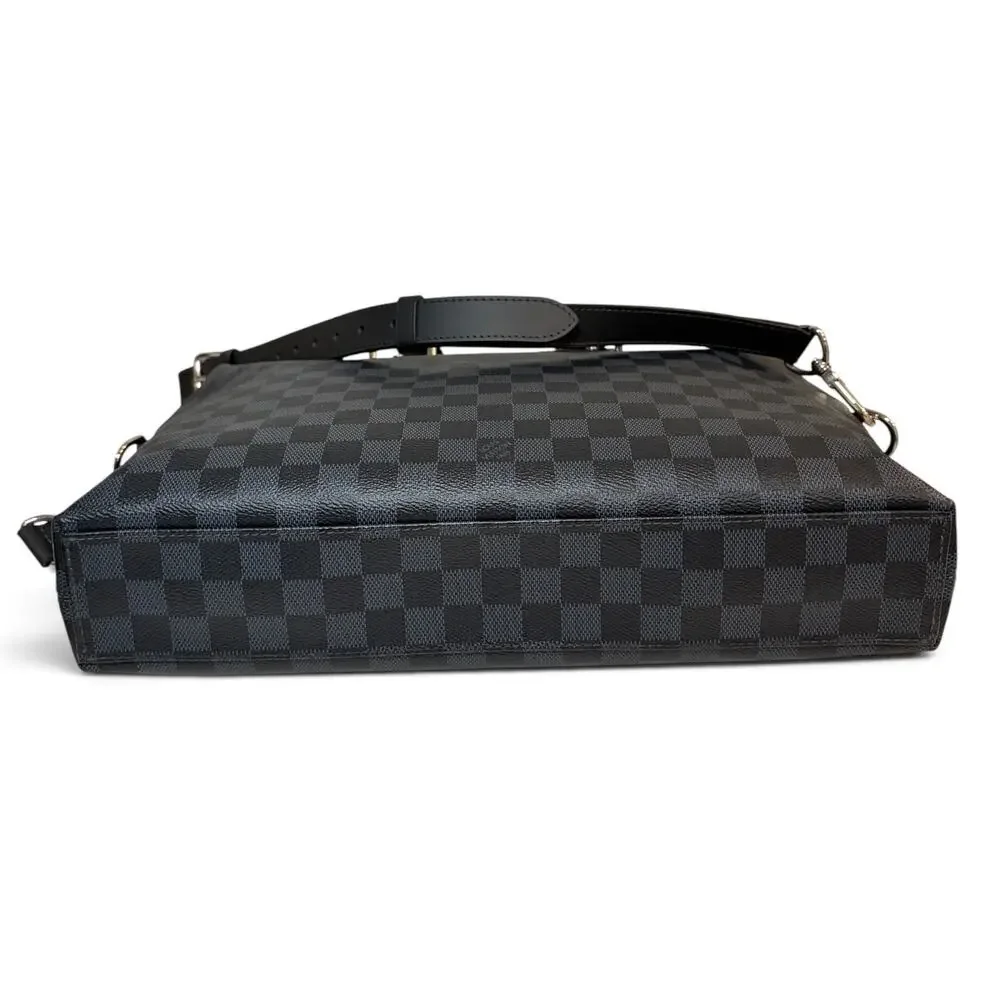 Louis Vuitton Porte-Documents Jour Damier Graphite Briefcase Laptop Bag w/Strap